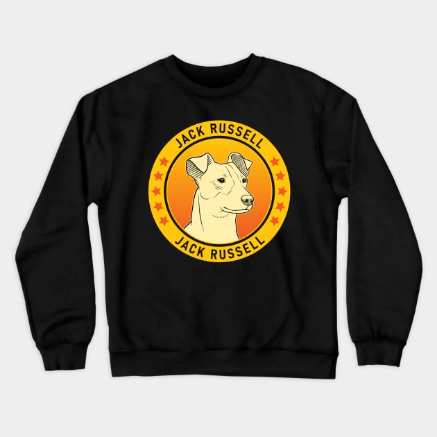 Jack Russell Dog Portrait Crewneck Sweatshirt by millersye